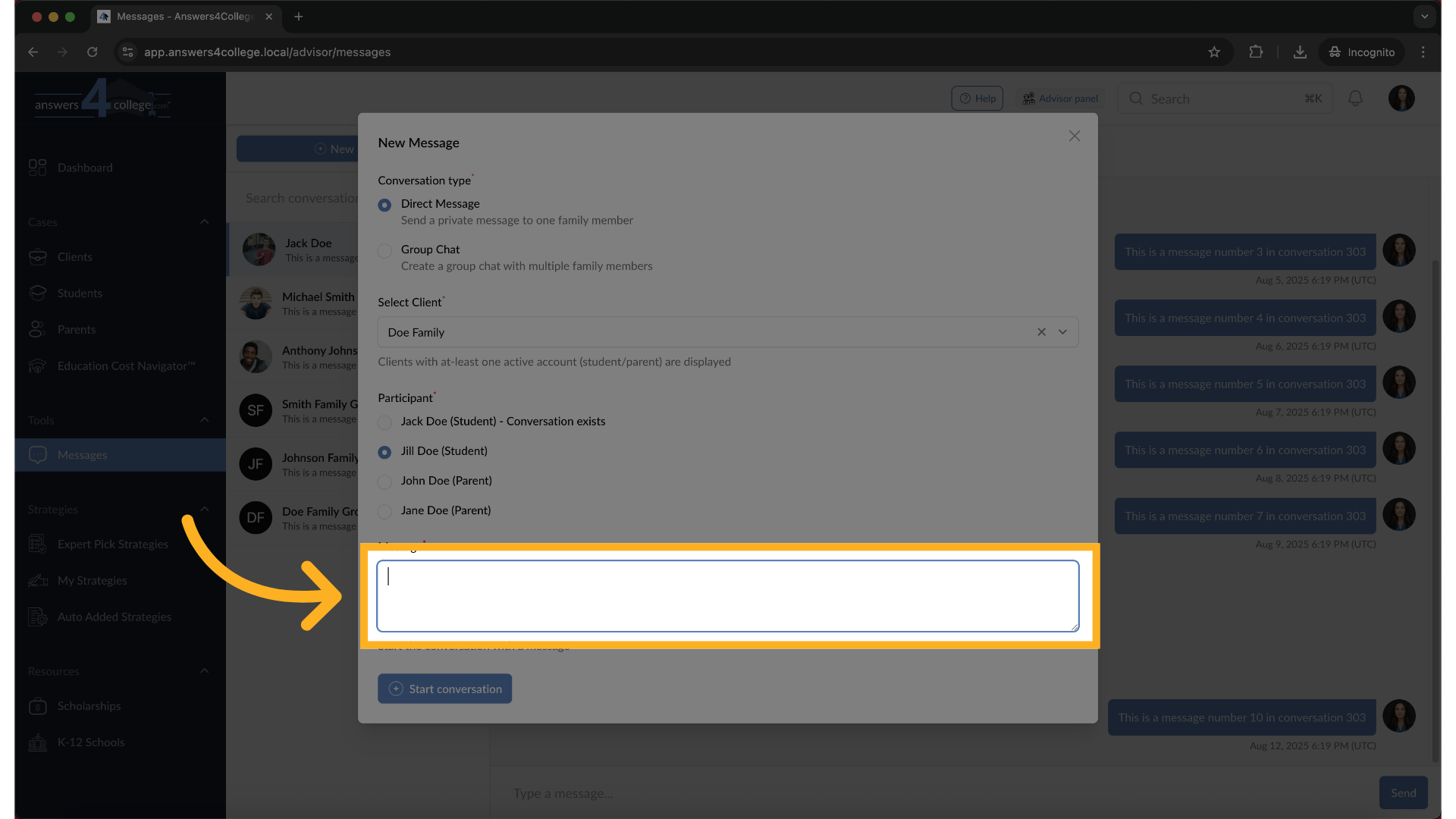 Composing Your Message