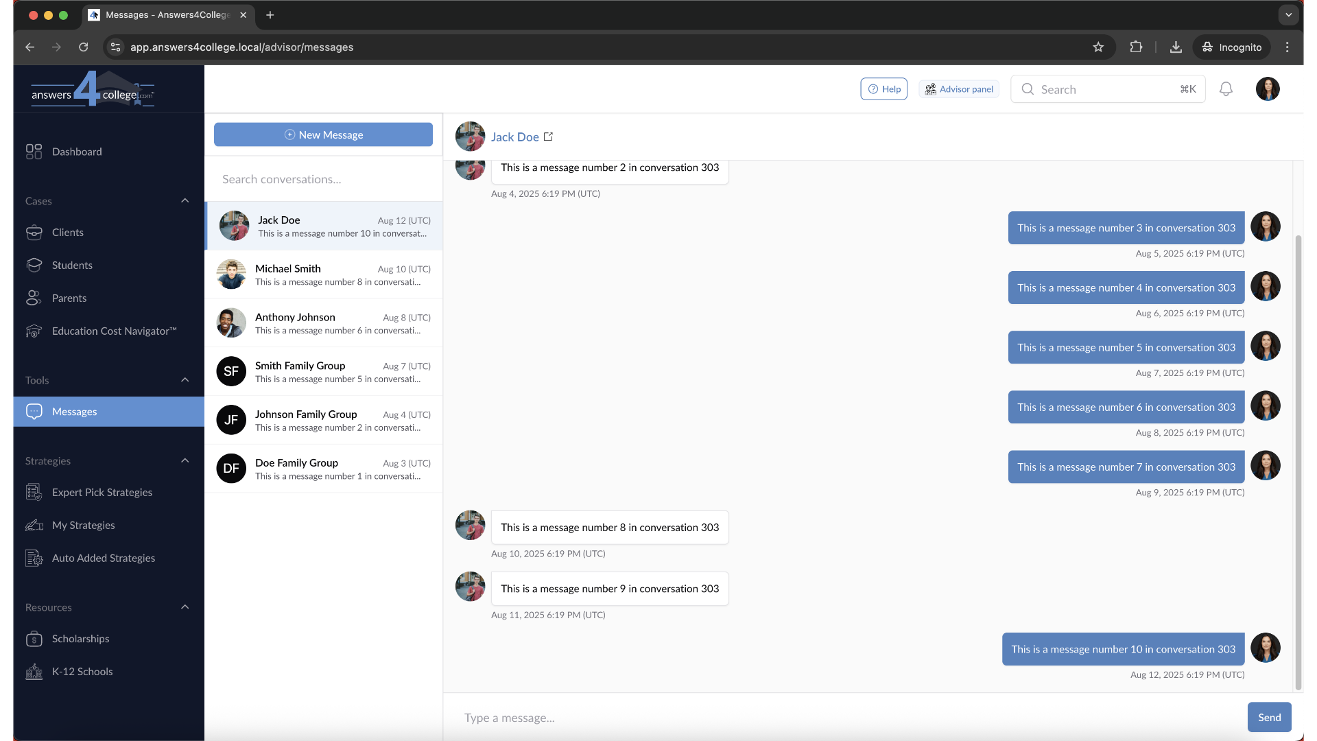 Understanding the Messages Interface