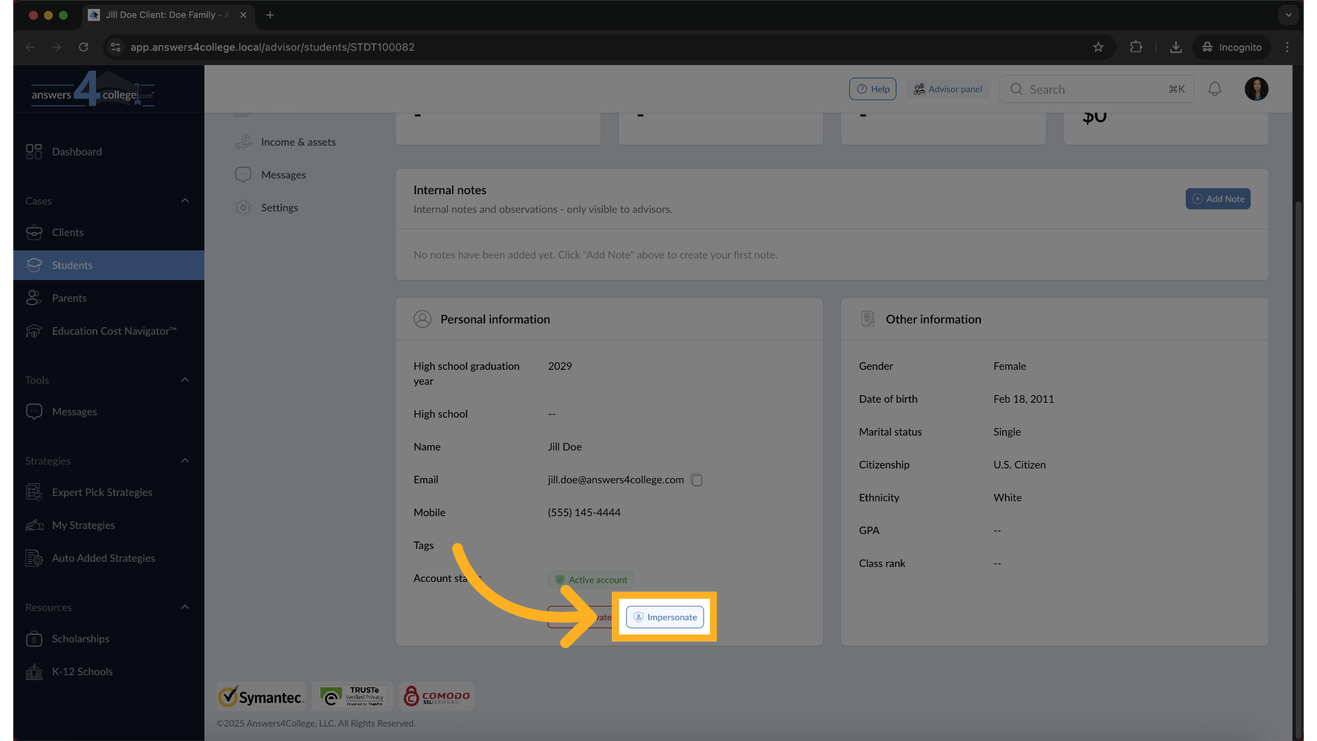 Viewing Messages as a Student