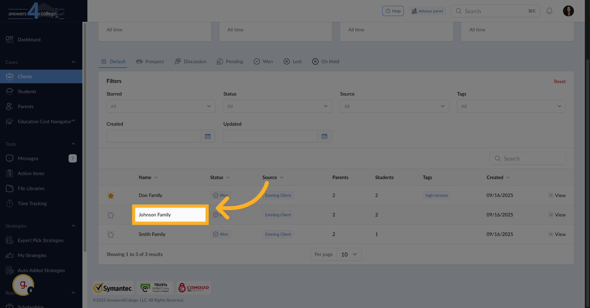 Selecting Your Client
