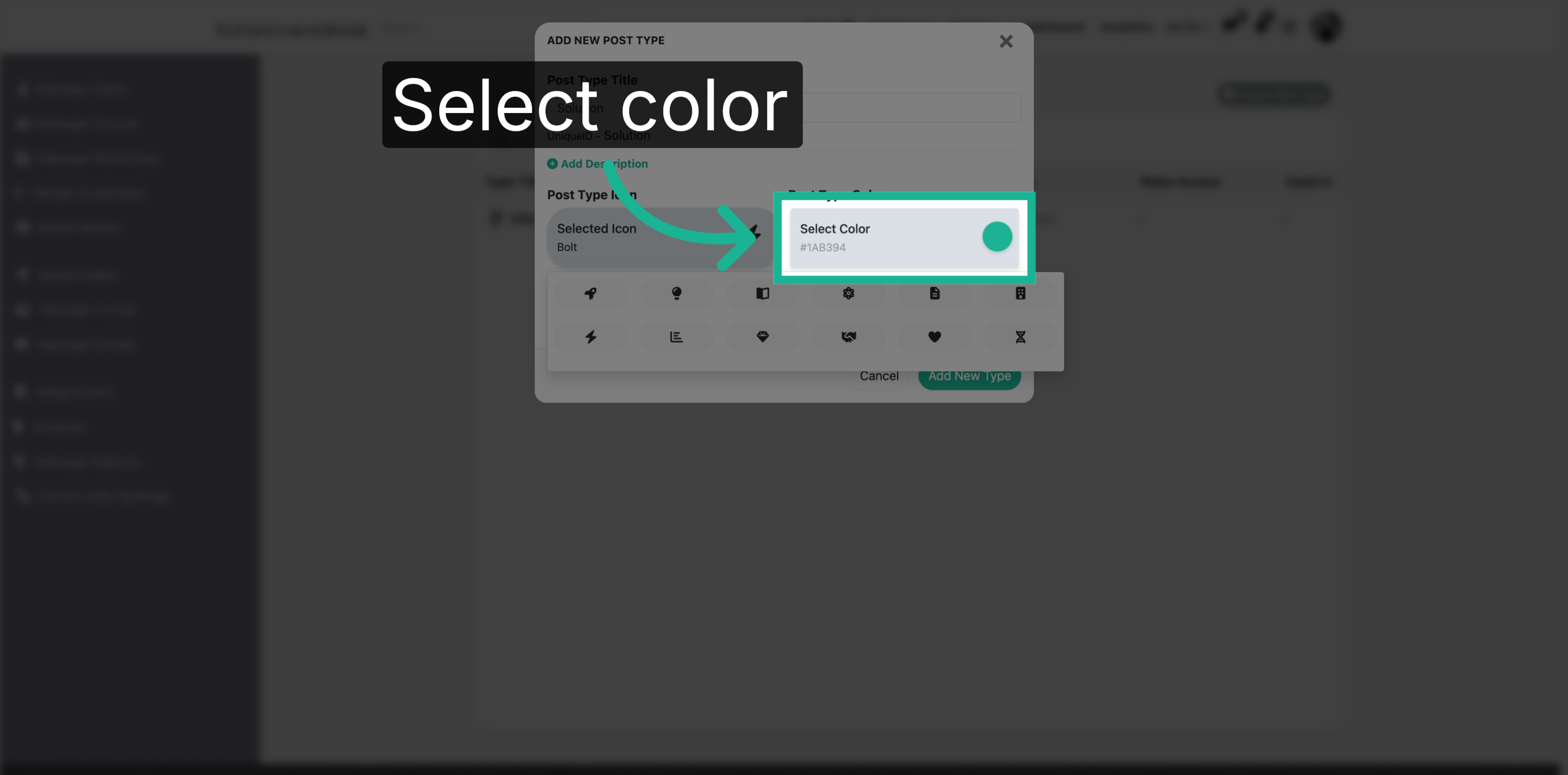 Choose Color for Icon