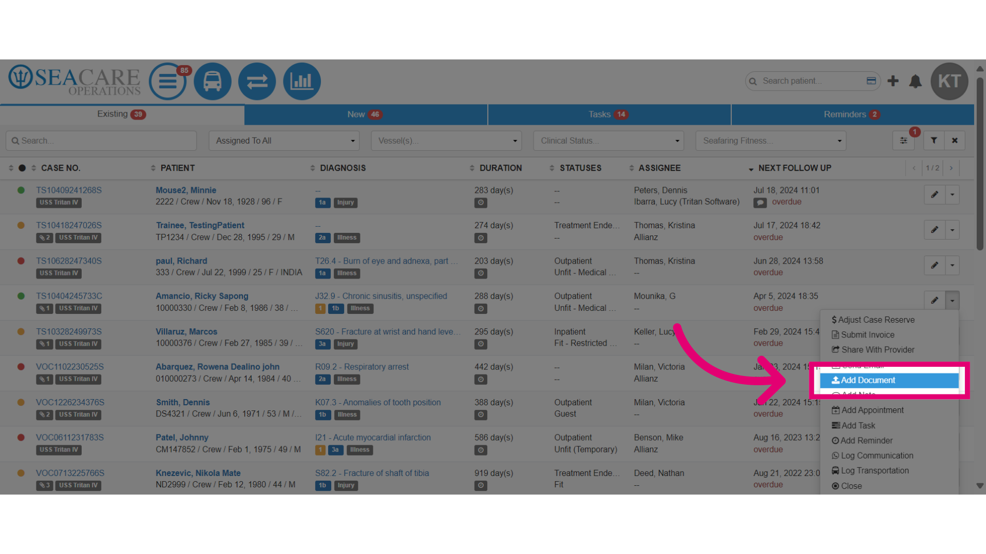 Select 'Add Document'