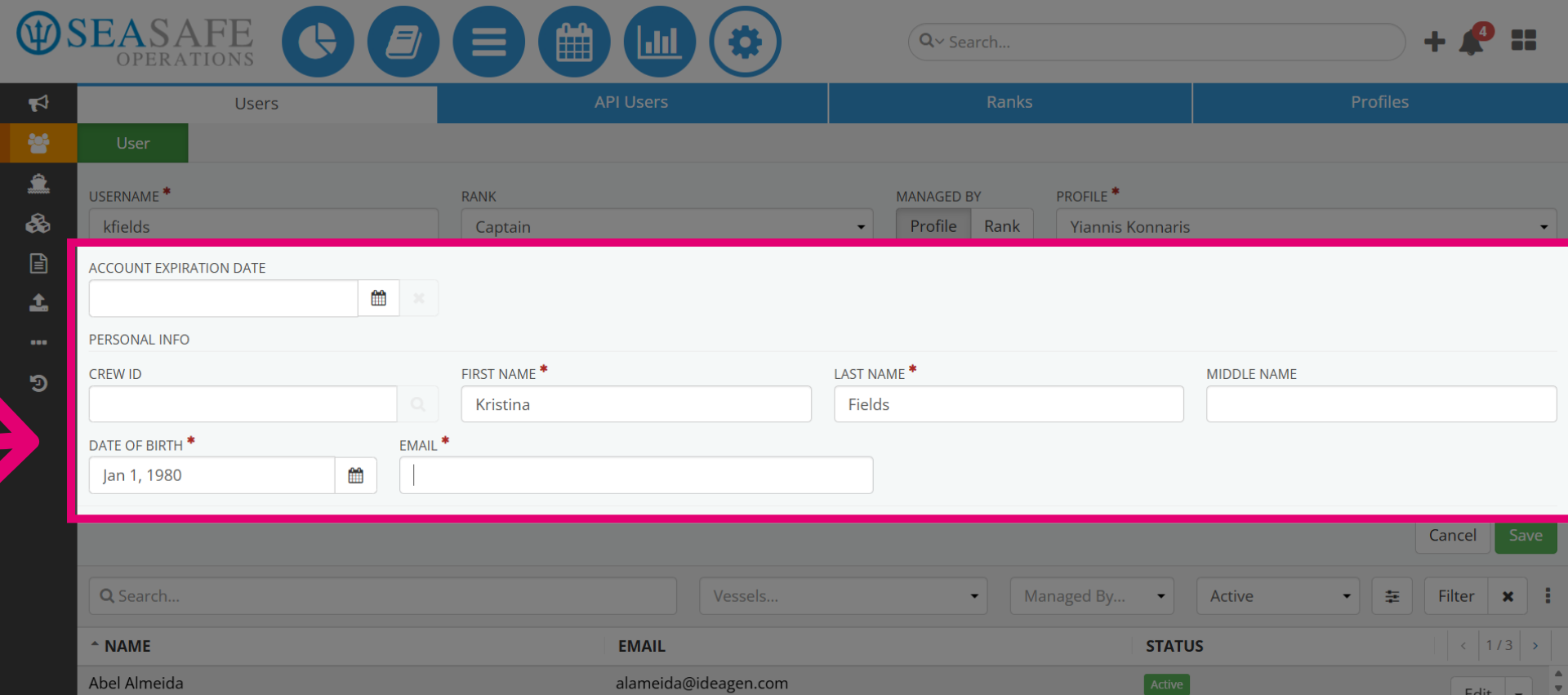 Add Required Account Information