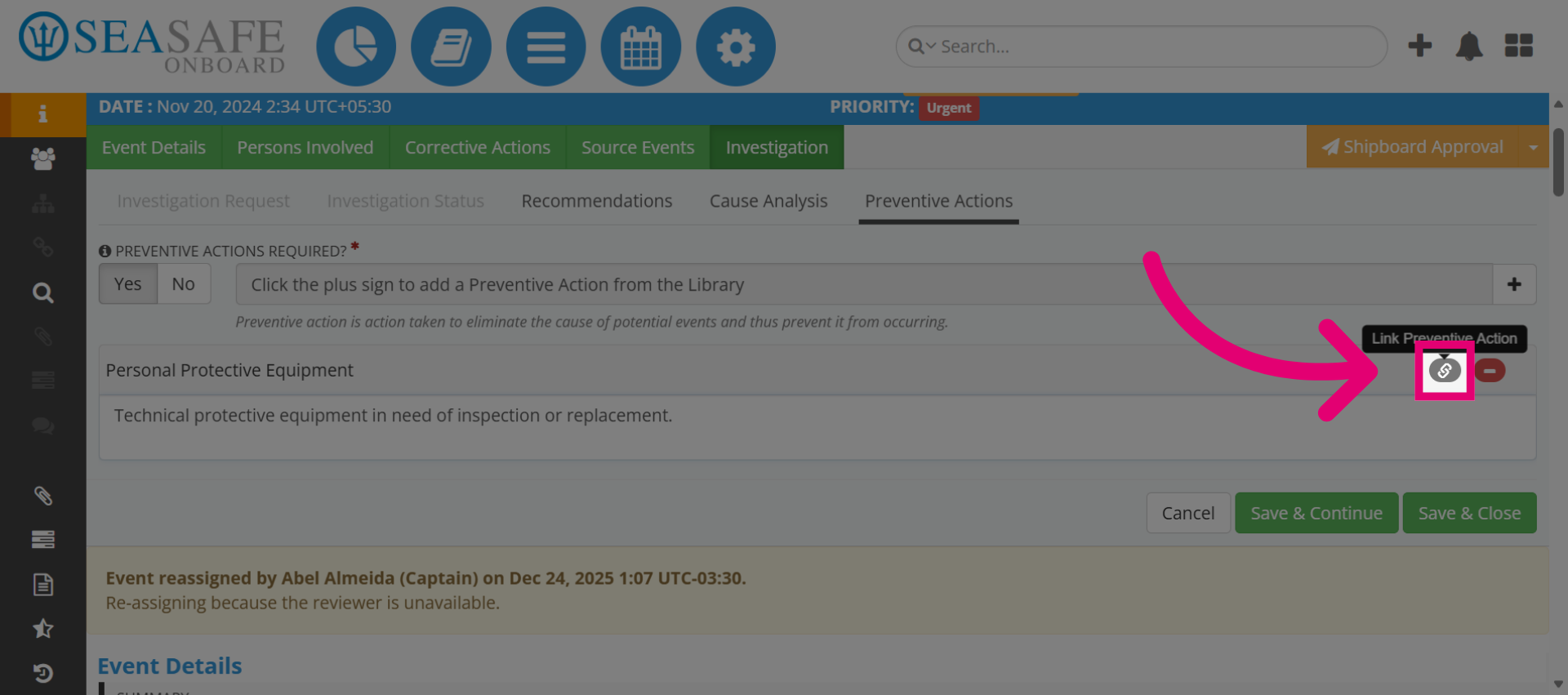 Open Additional Options