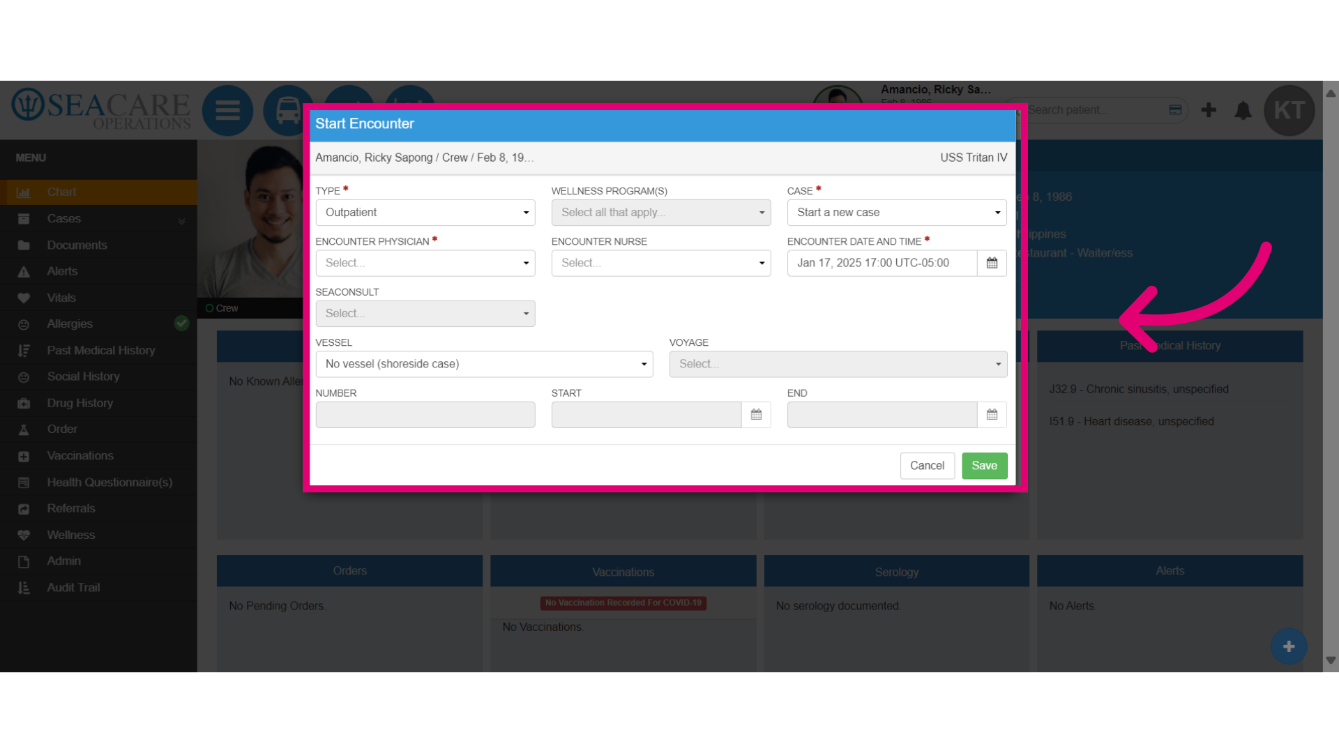 Complete the required fields