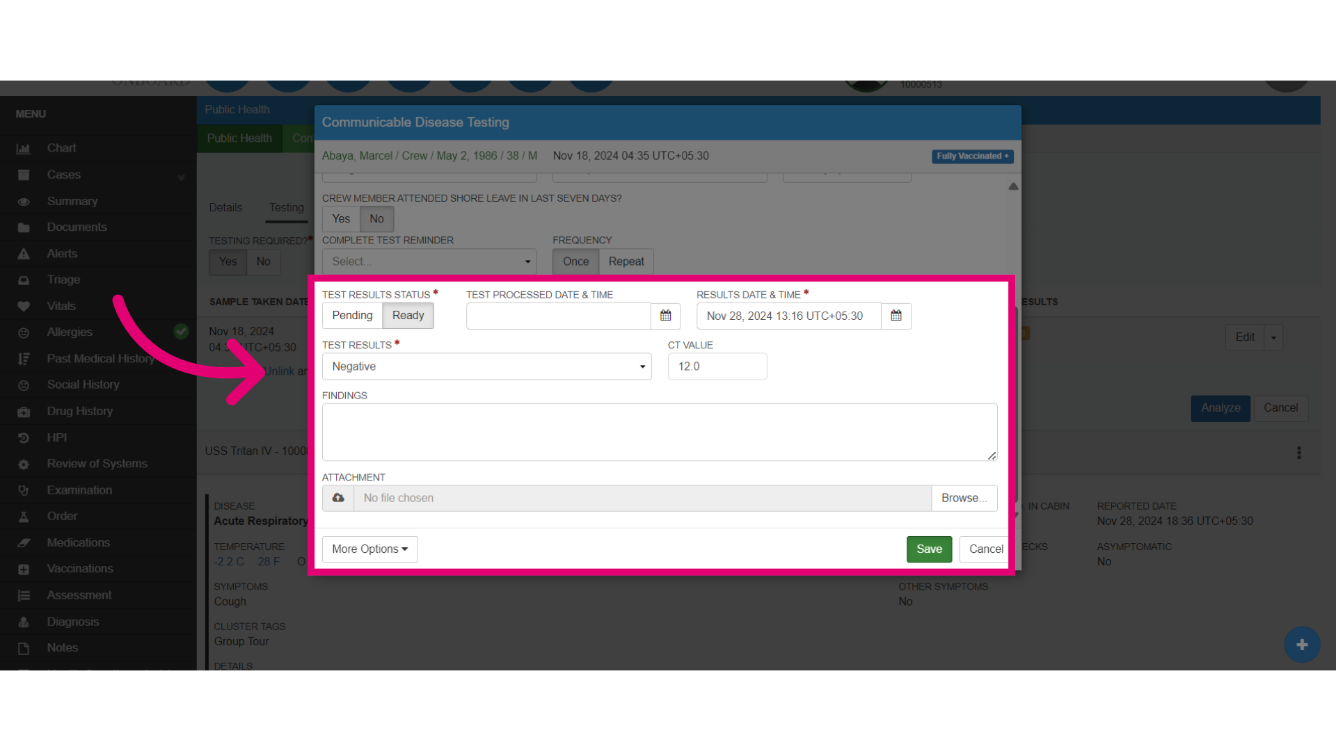 Add Testing Results