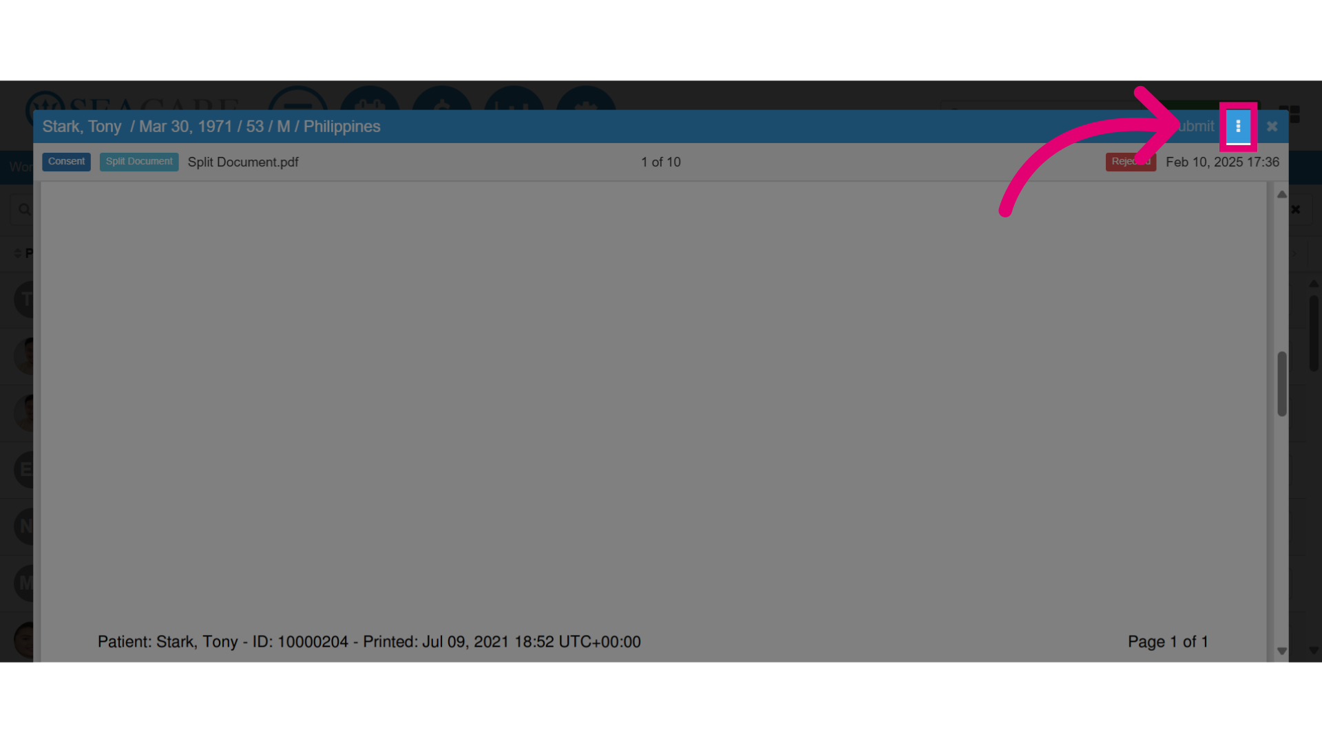 Select the 'More Options' button