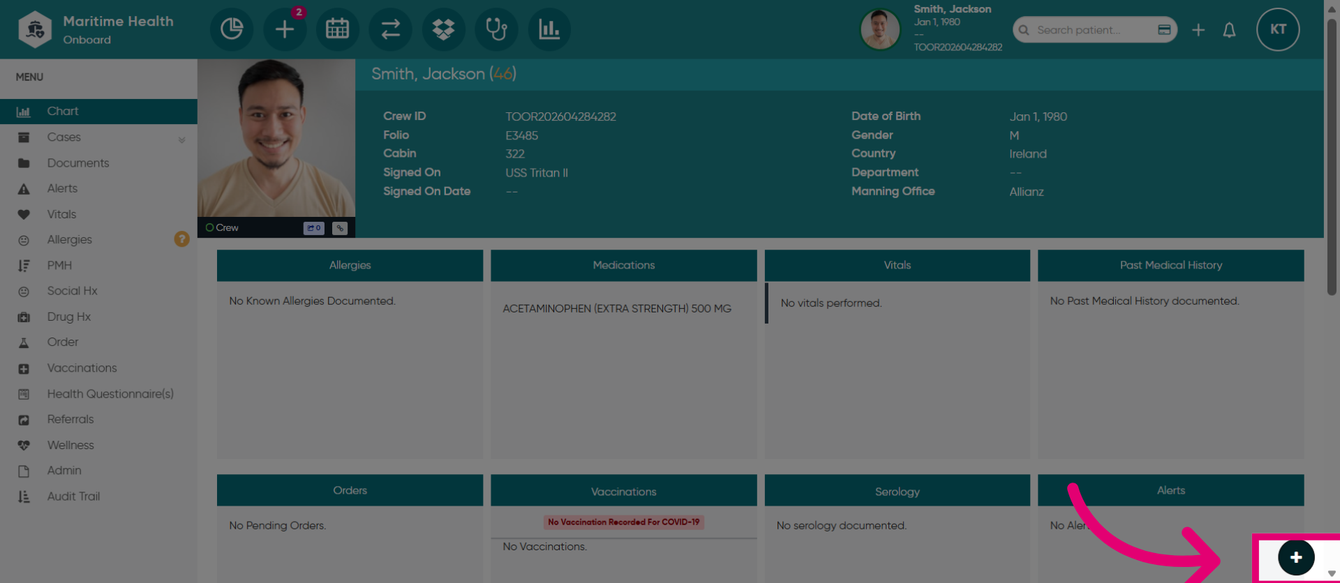 Access Quick Charge Section
