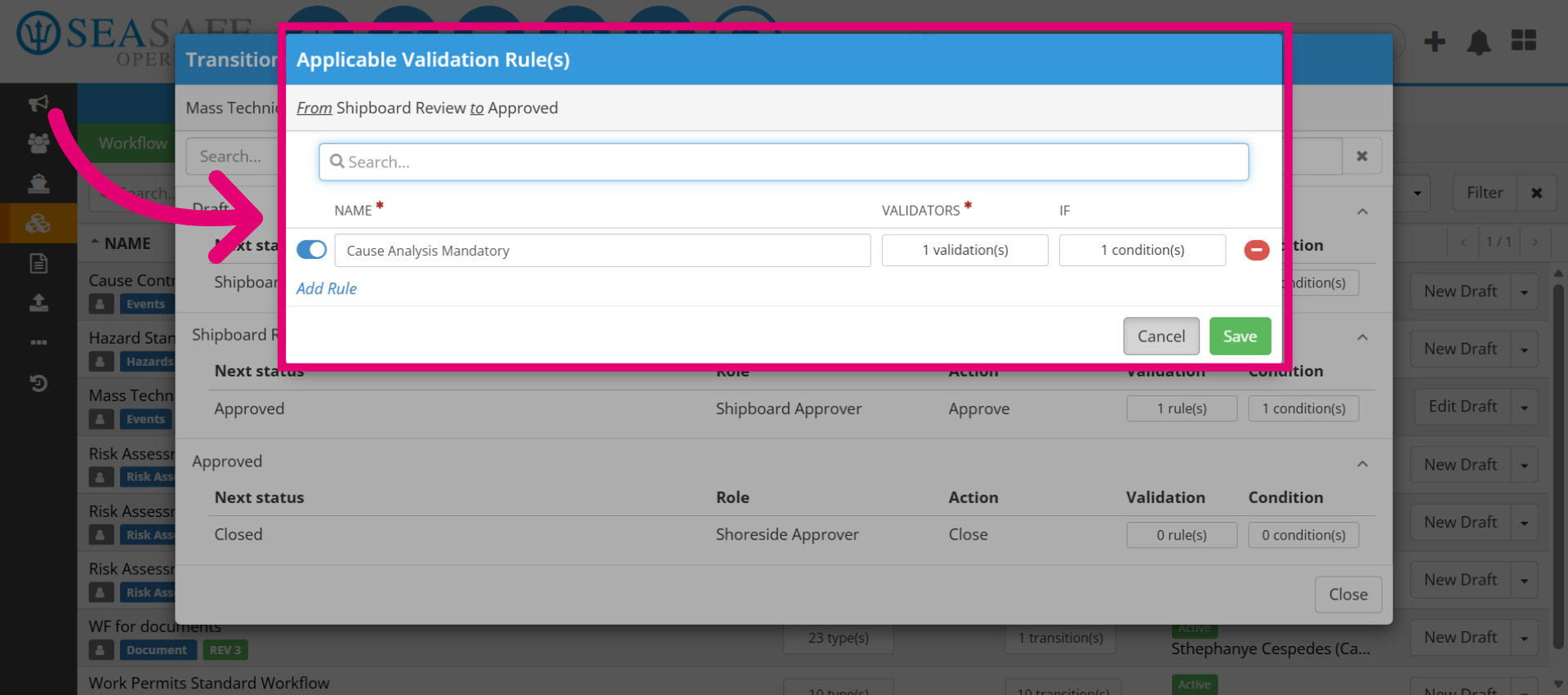 Review 'Validation Rule(s)'