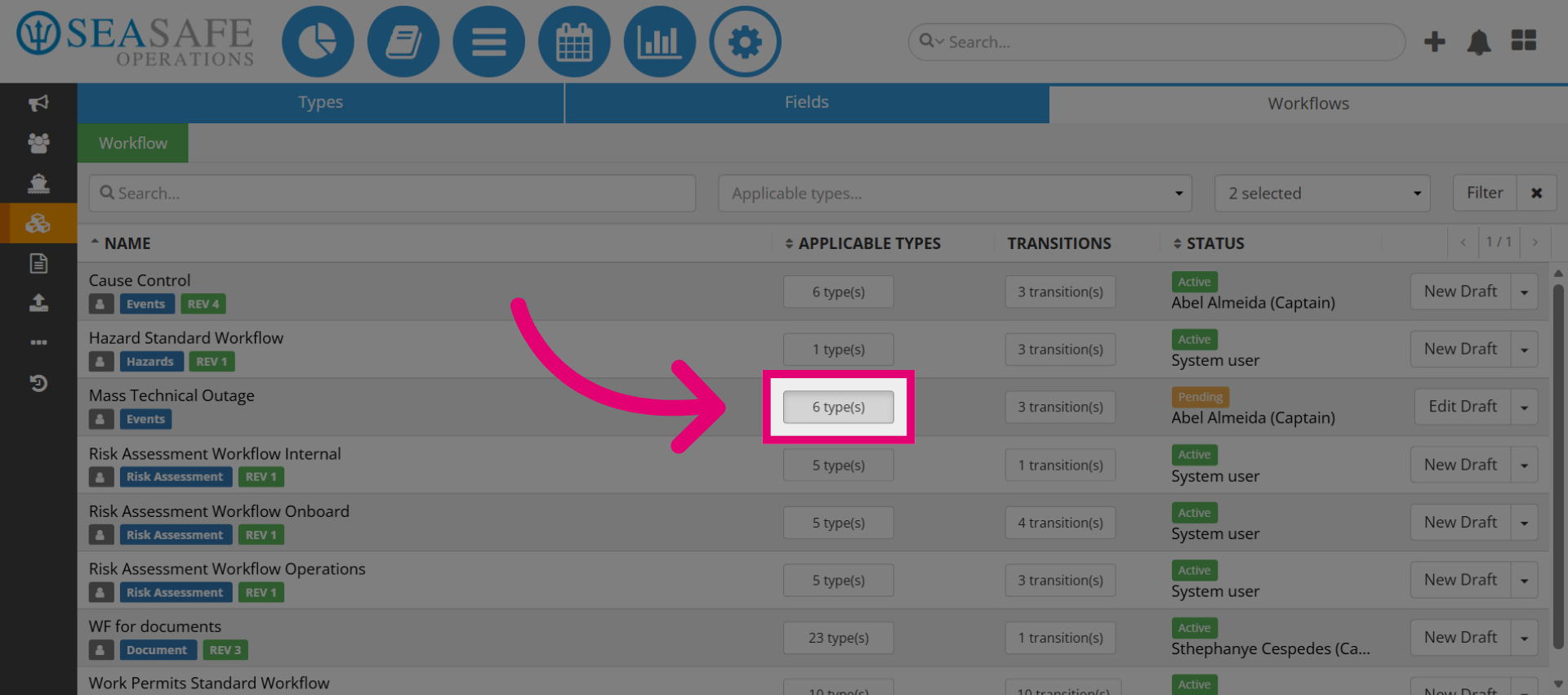 View Workflow Types