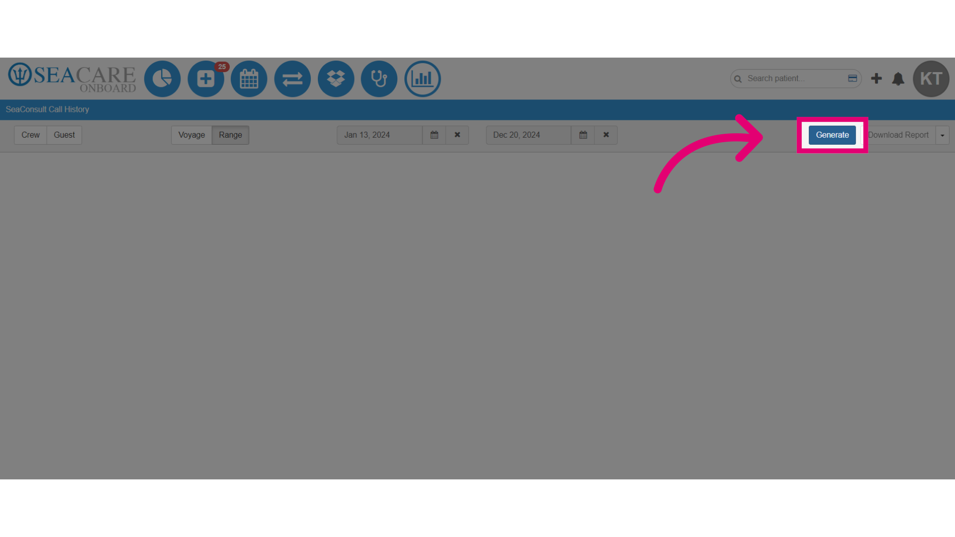 Select 'Generate'