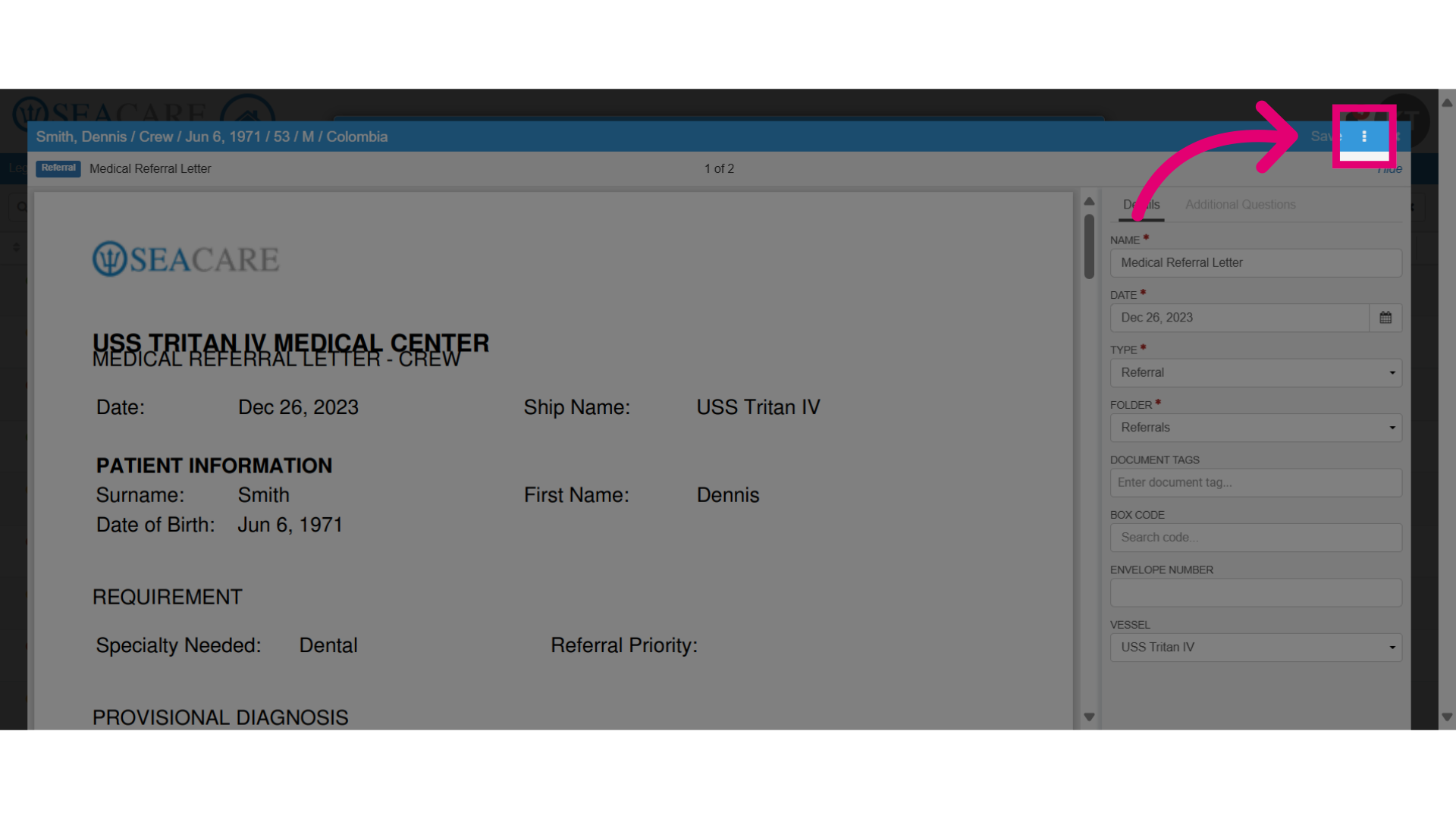 View document details