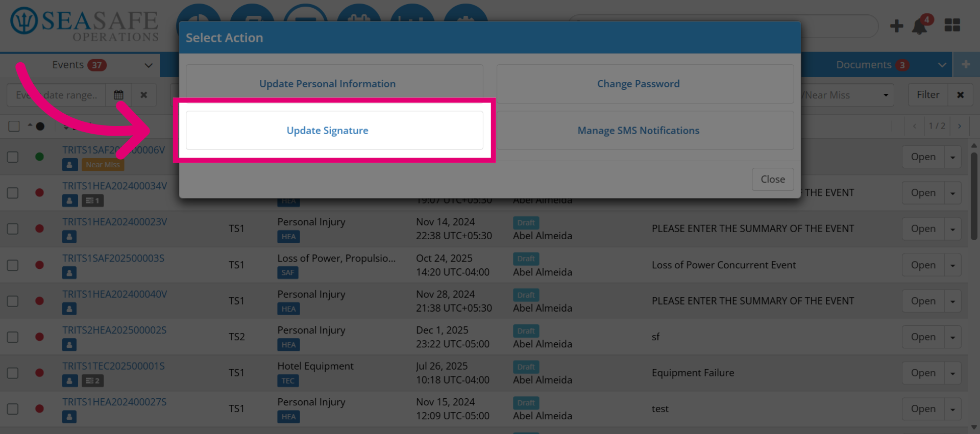 Open Signature Update