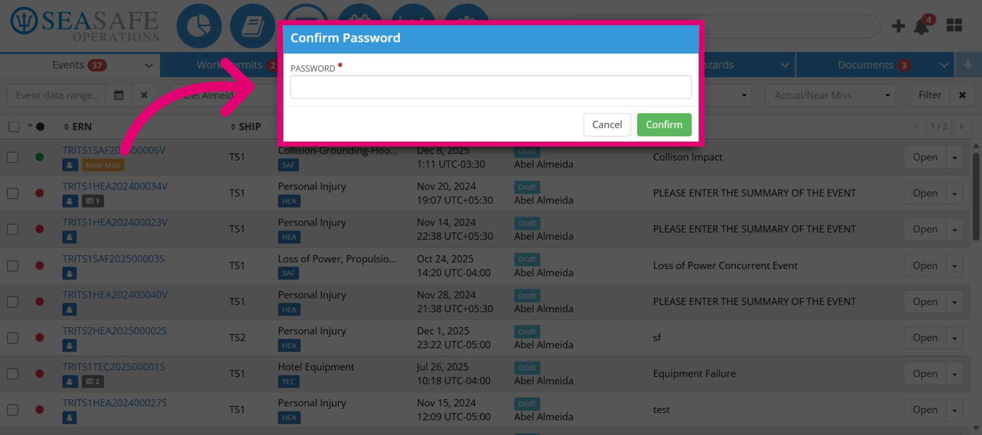 Select Password Field