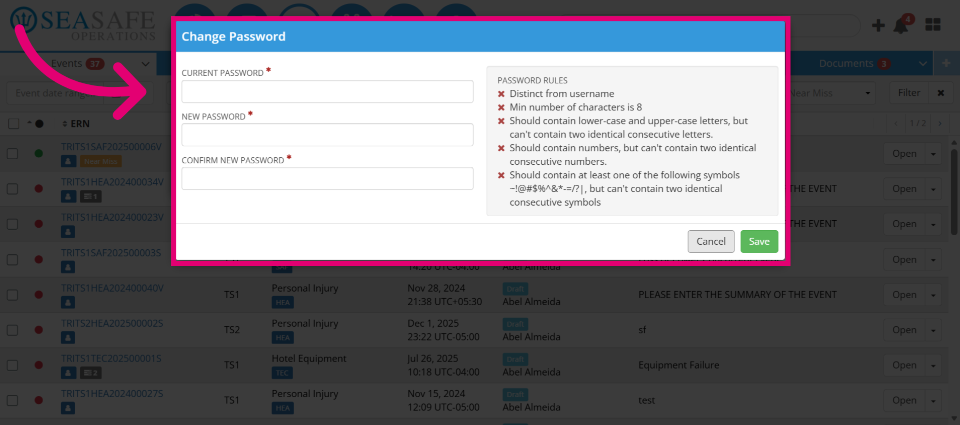 Select Password Input