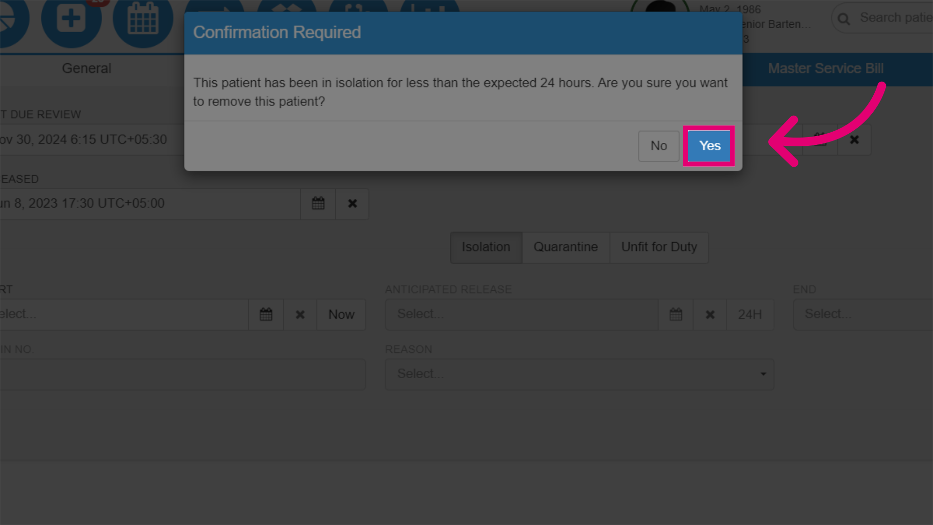 Confirm