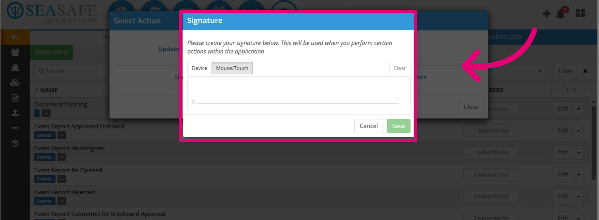 Update Signature
