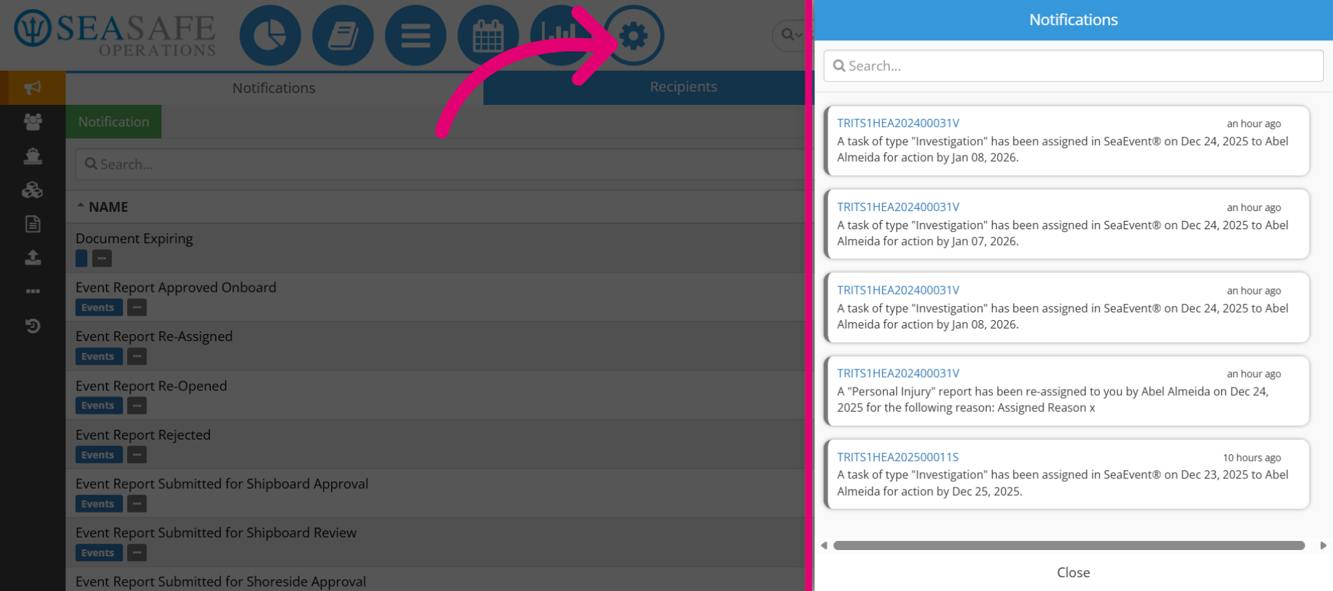 View 'Notifications' 