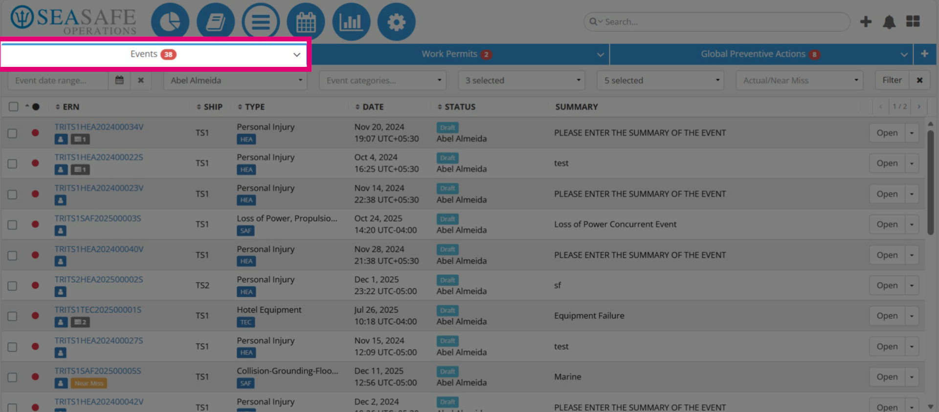 Access Event Reports