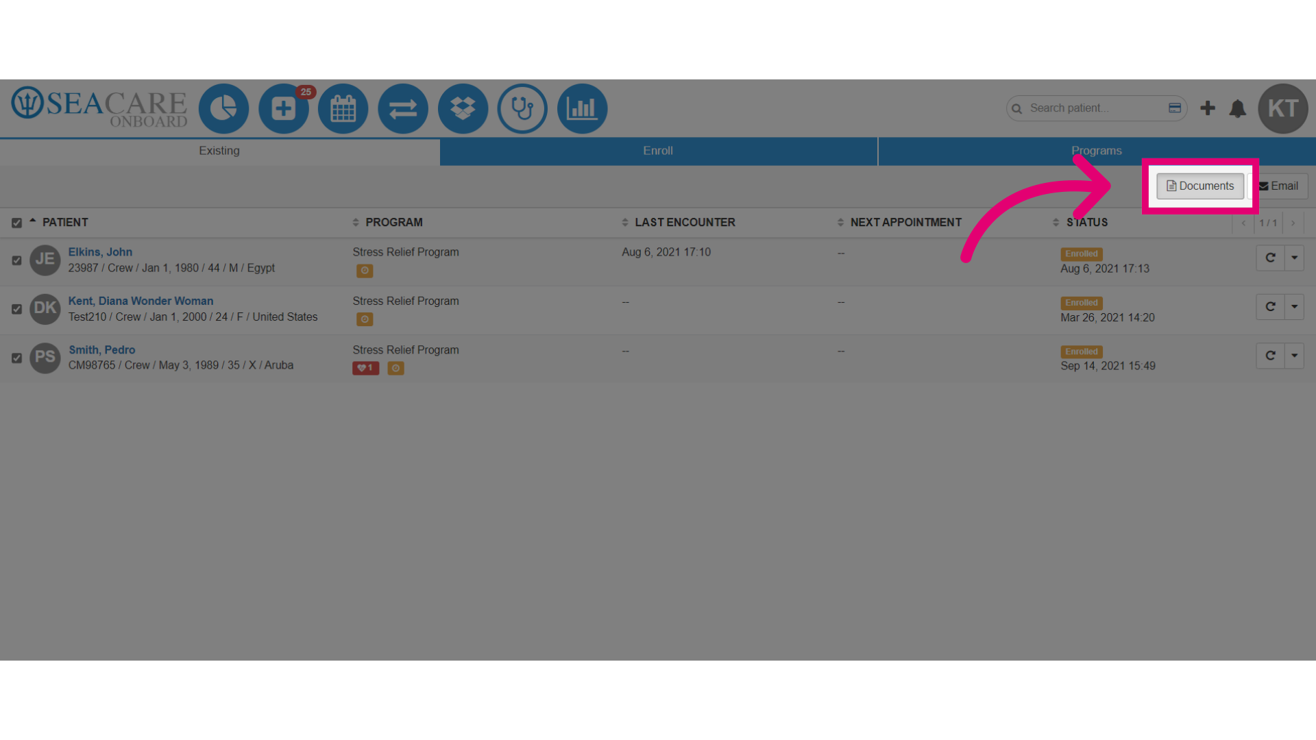 Select 'Documents'