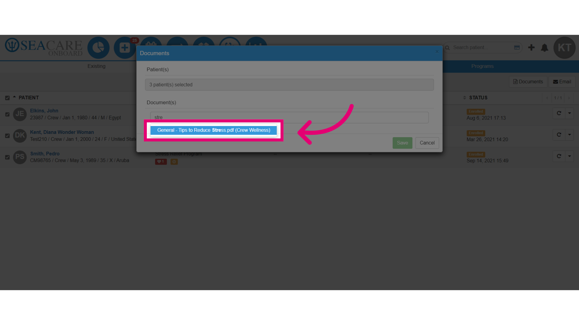 Select the document