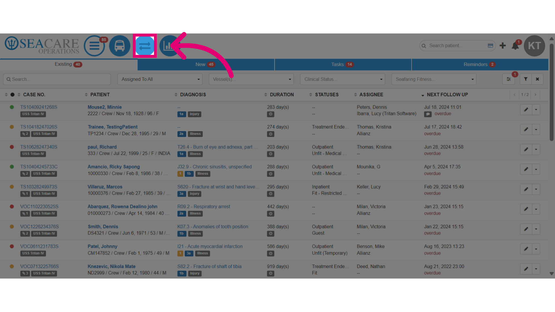 Select the 'Health Information Exchange'