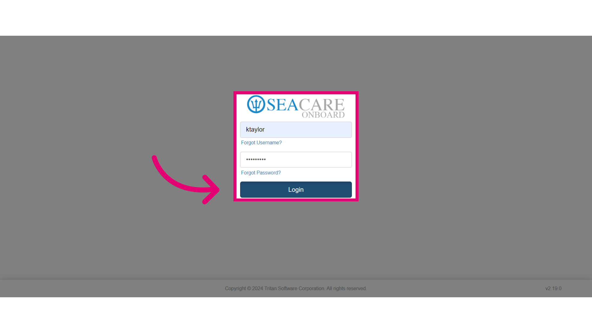Select 'Login'