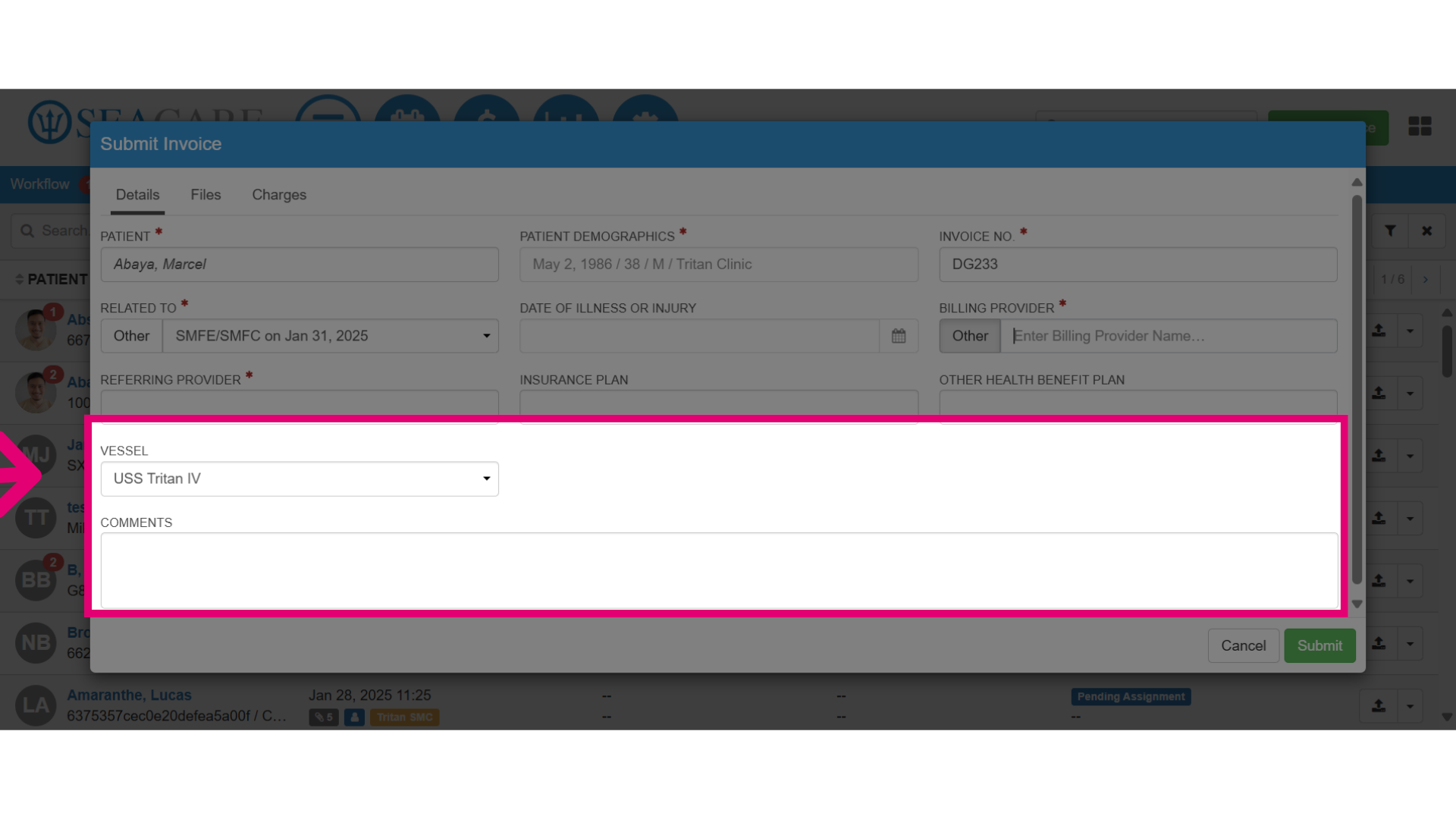 Complete the remaining required fields