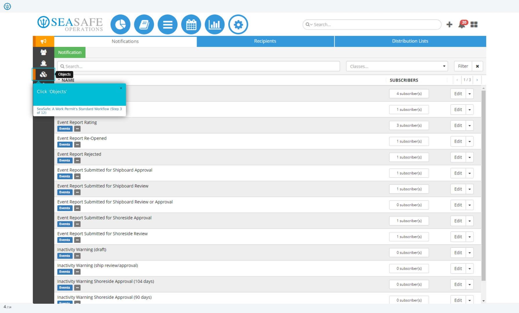 Click Viewing a Work Permit Workflow