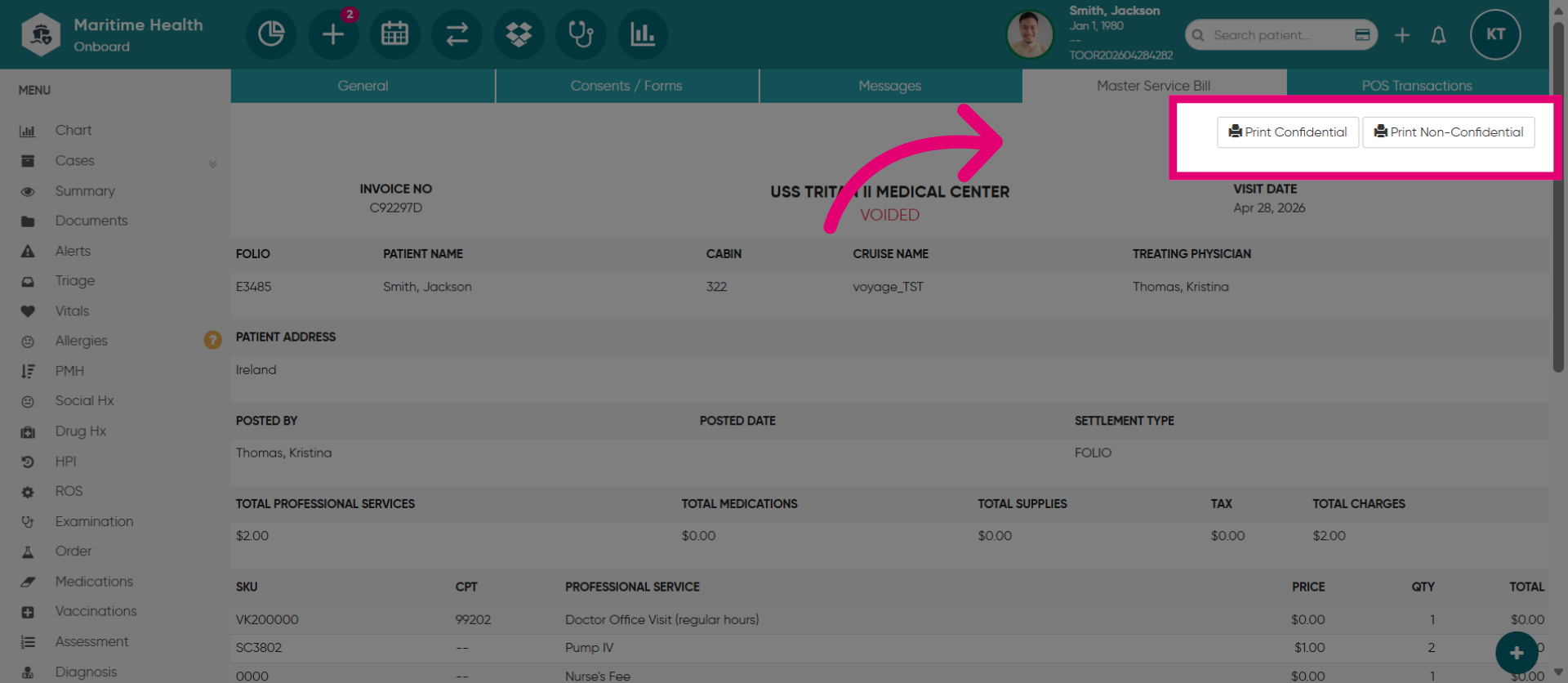 Print Document Options