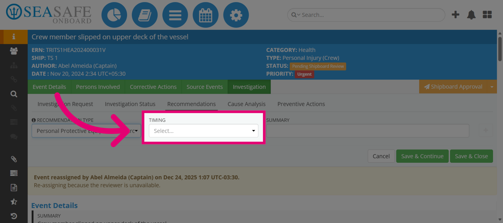 Open Recommendation Duration