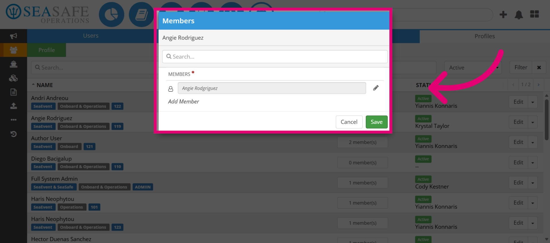 View Members List