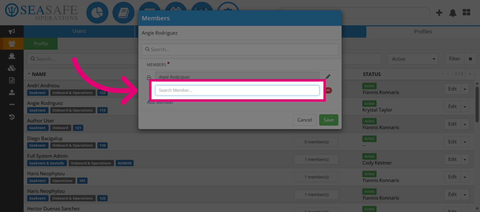 Access Member Search