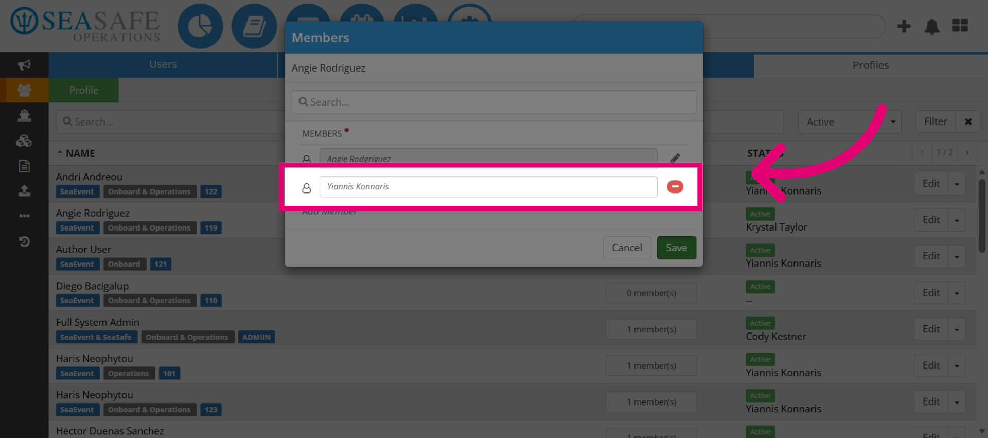 View the Newly Added Member