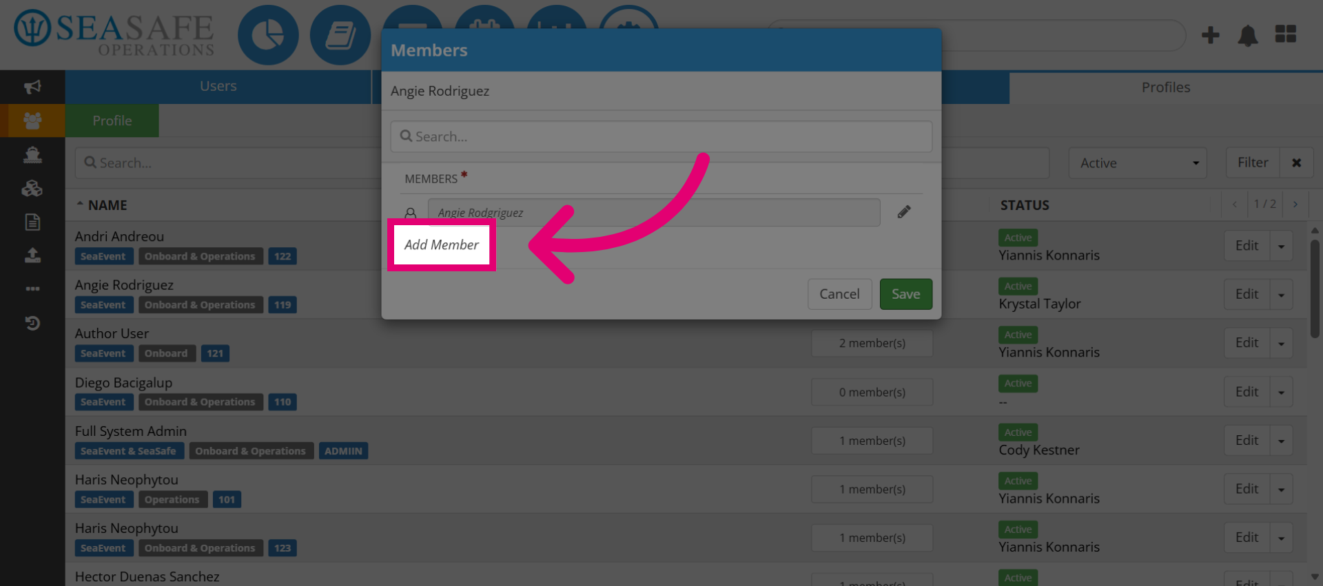Initiate Add Member Process