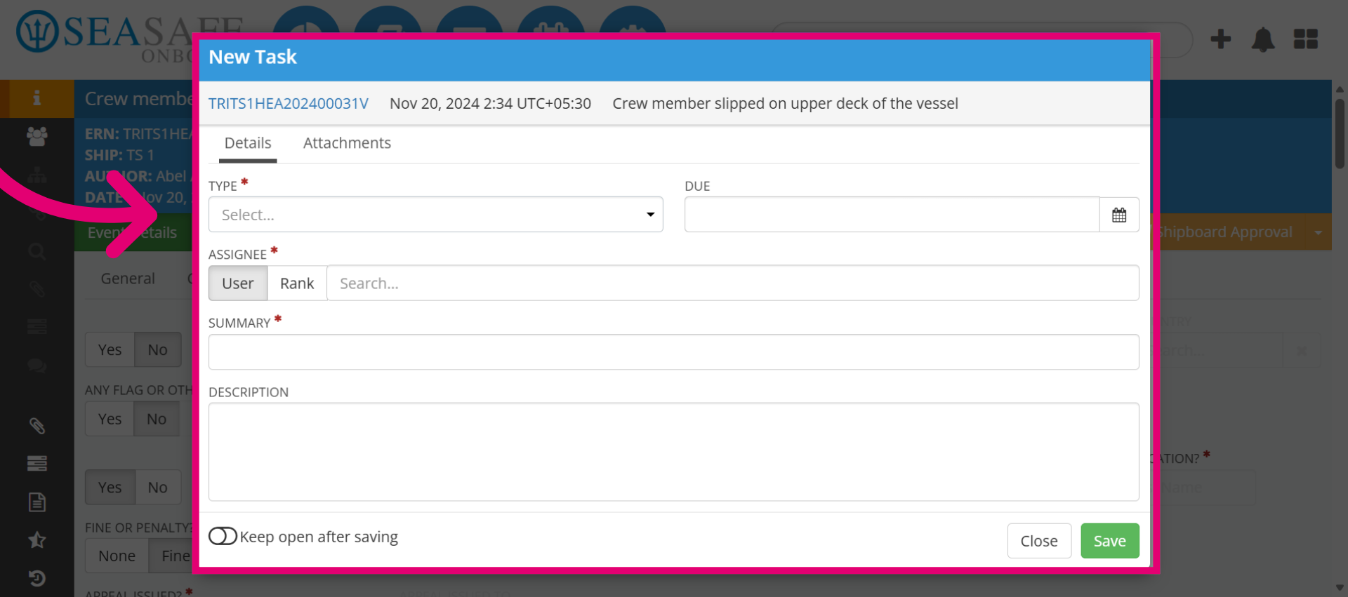 Open Task Selection
