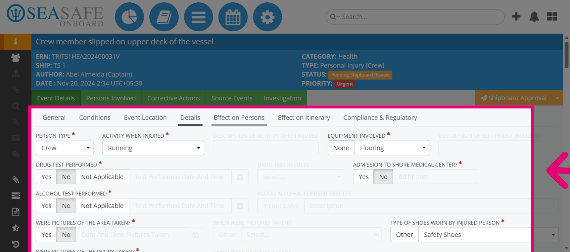 Review Effect on Persons