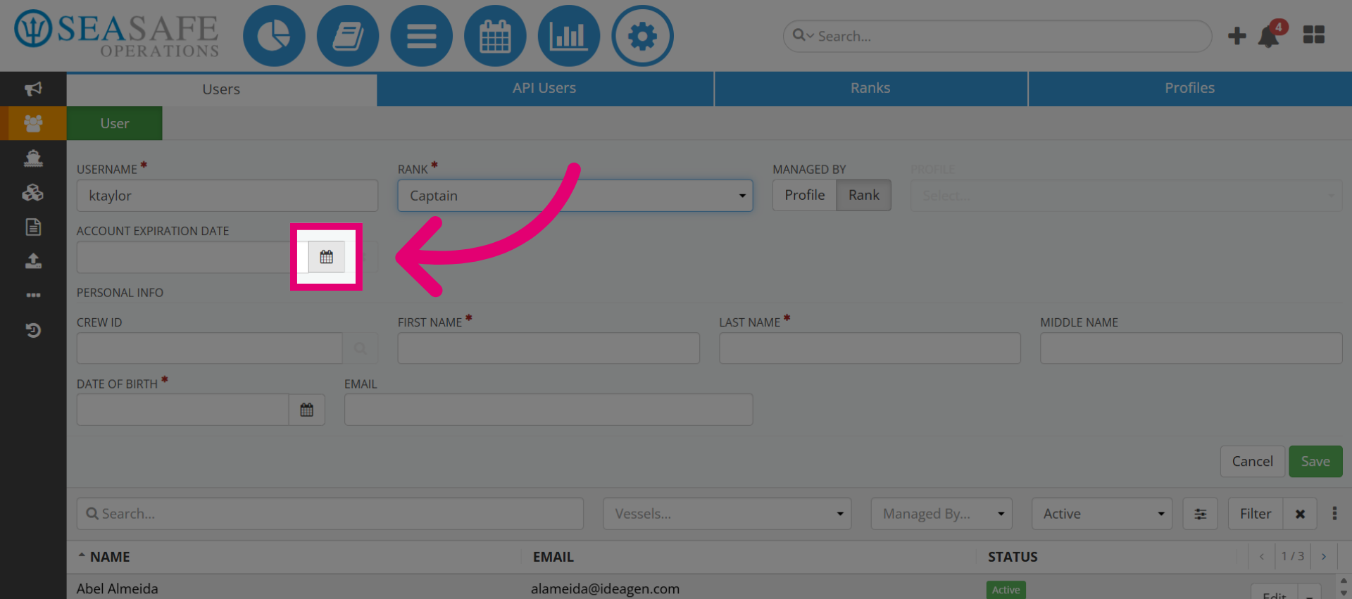 Add Account Expiration Date