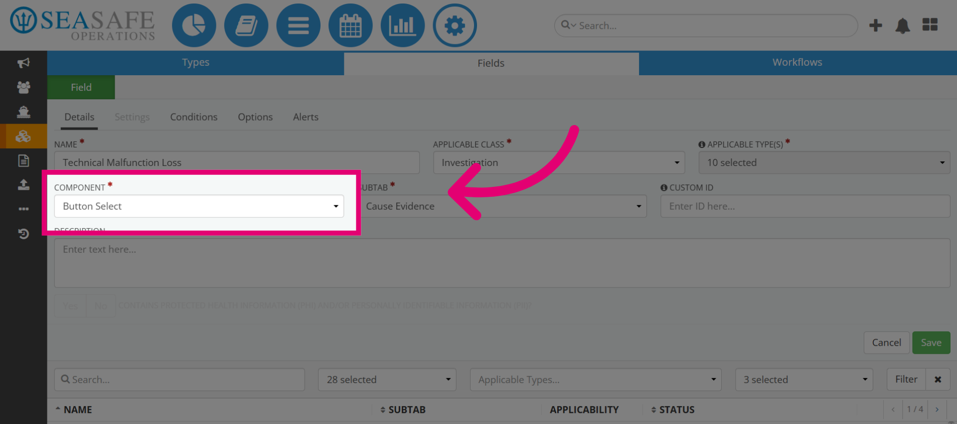 Select Button Option