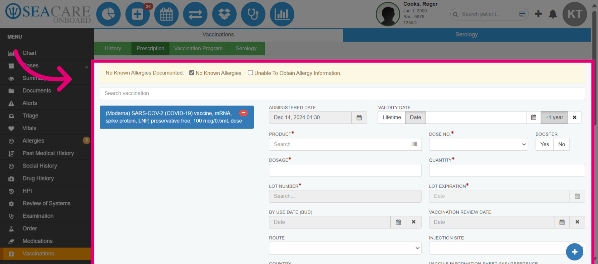 Complete the required fields marked by a red asterisk (*)