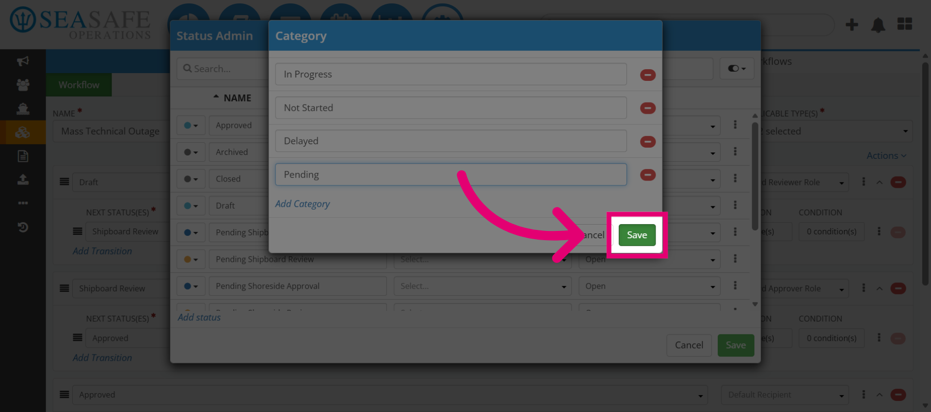 Save New Category