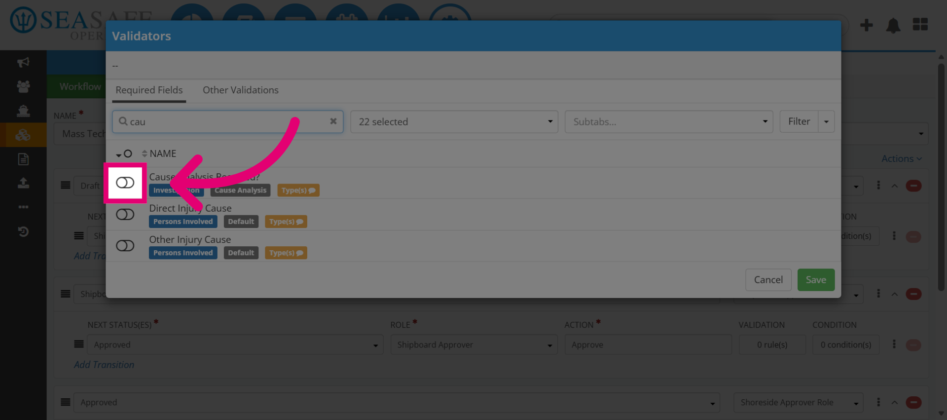 Select Validation