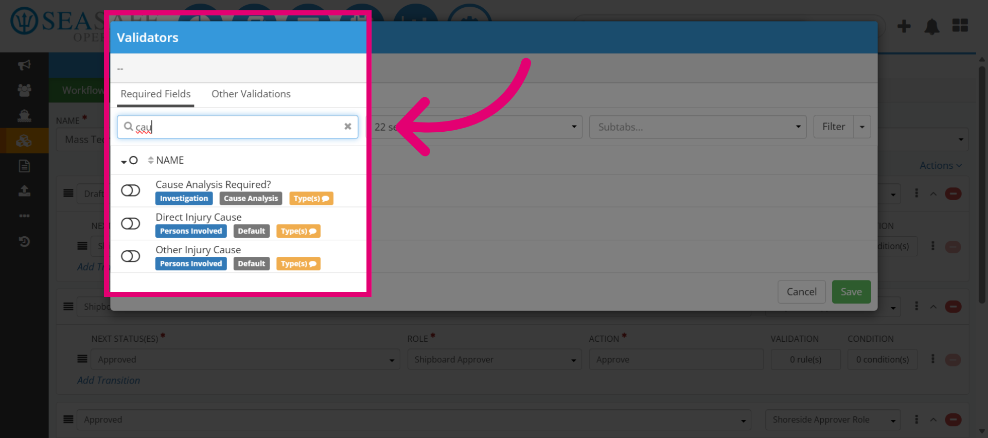 Navigate To Validation