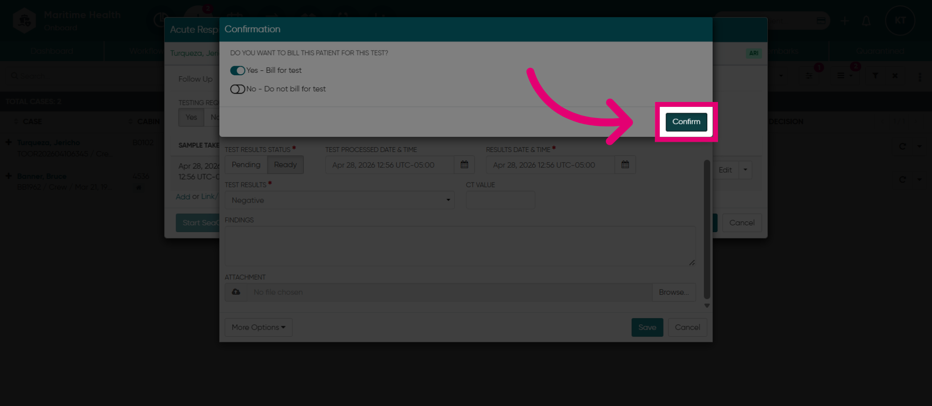 Confirm Action