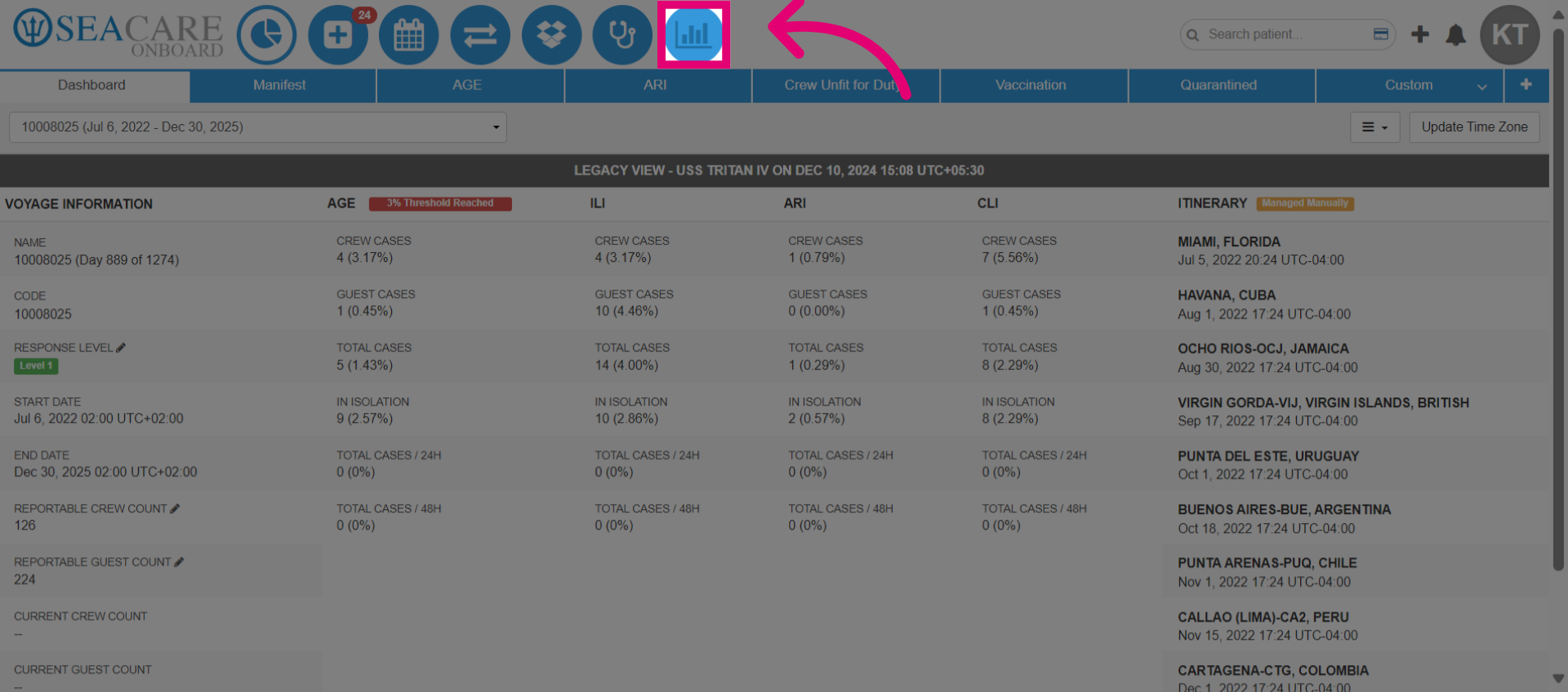 Go to the 'Standard Reports Module'