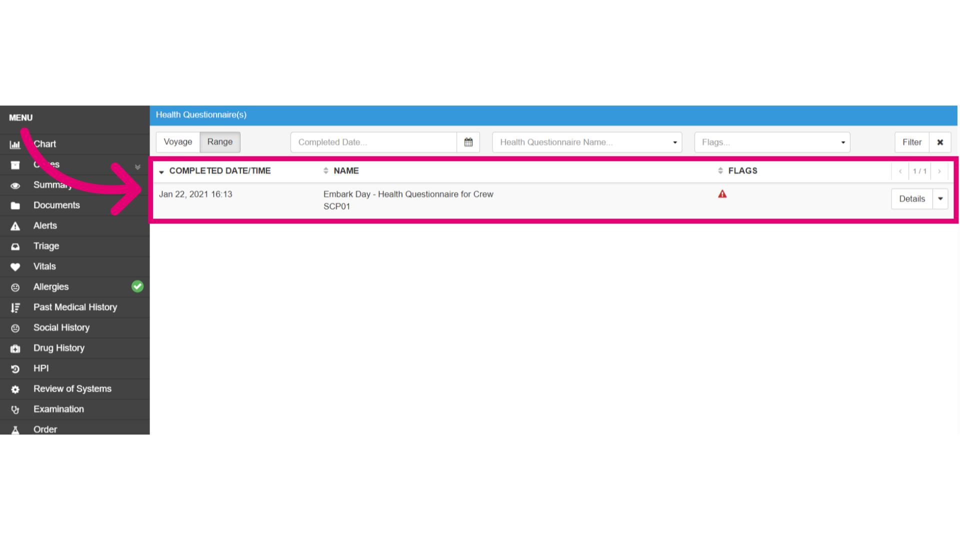 View Health Questionnaires