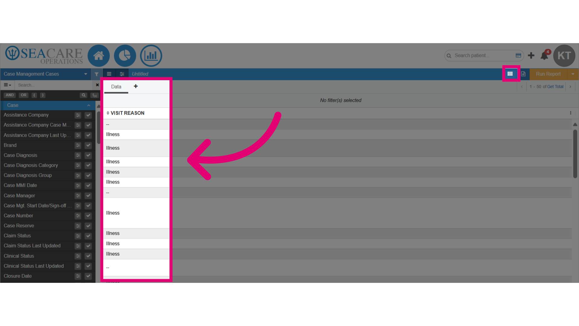 Data is automatically added in the 'Data Editor' section