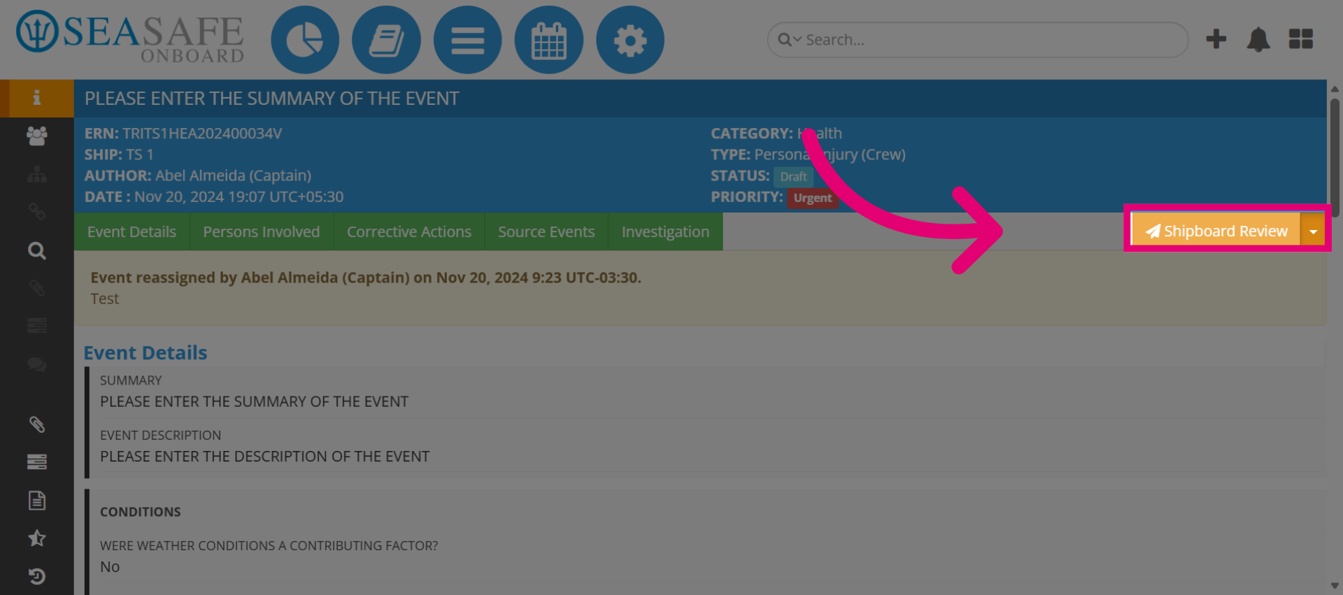 Access Review Section