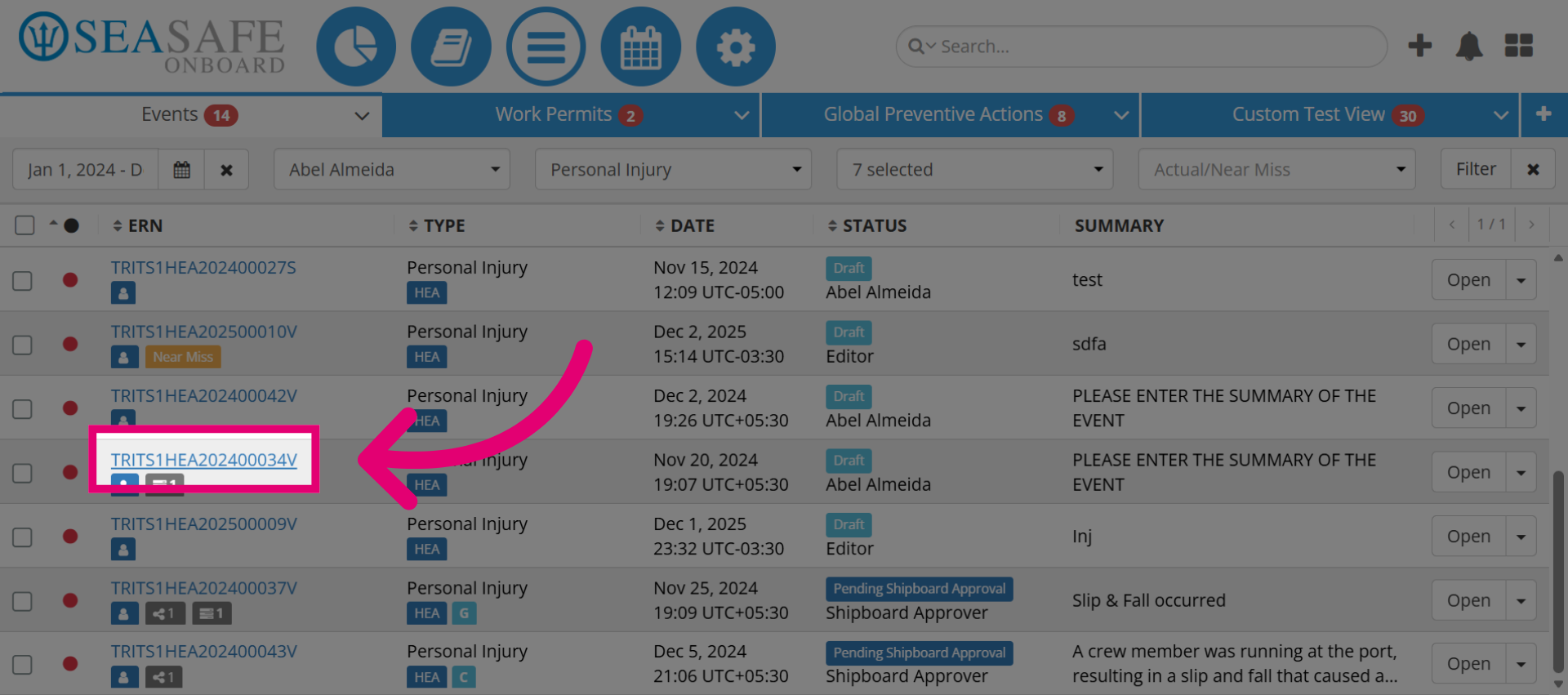 Select Specific Report