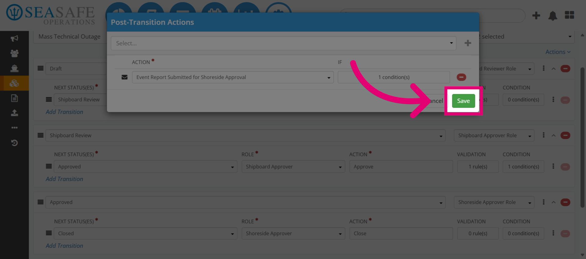 Save Workflow Configuration